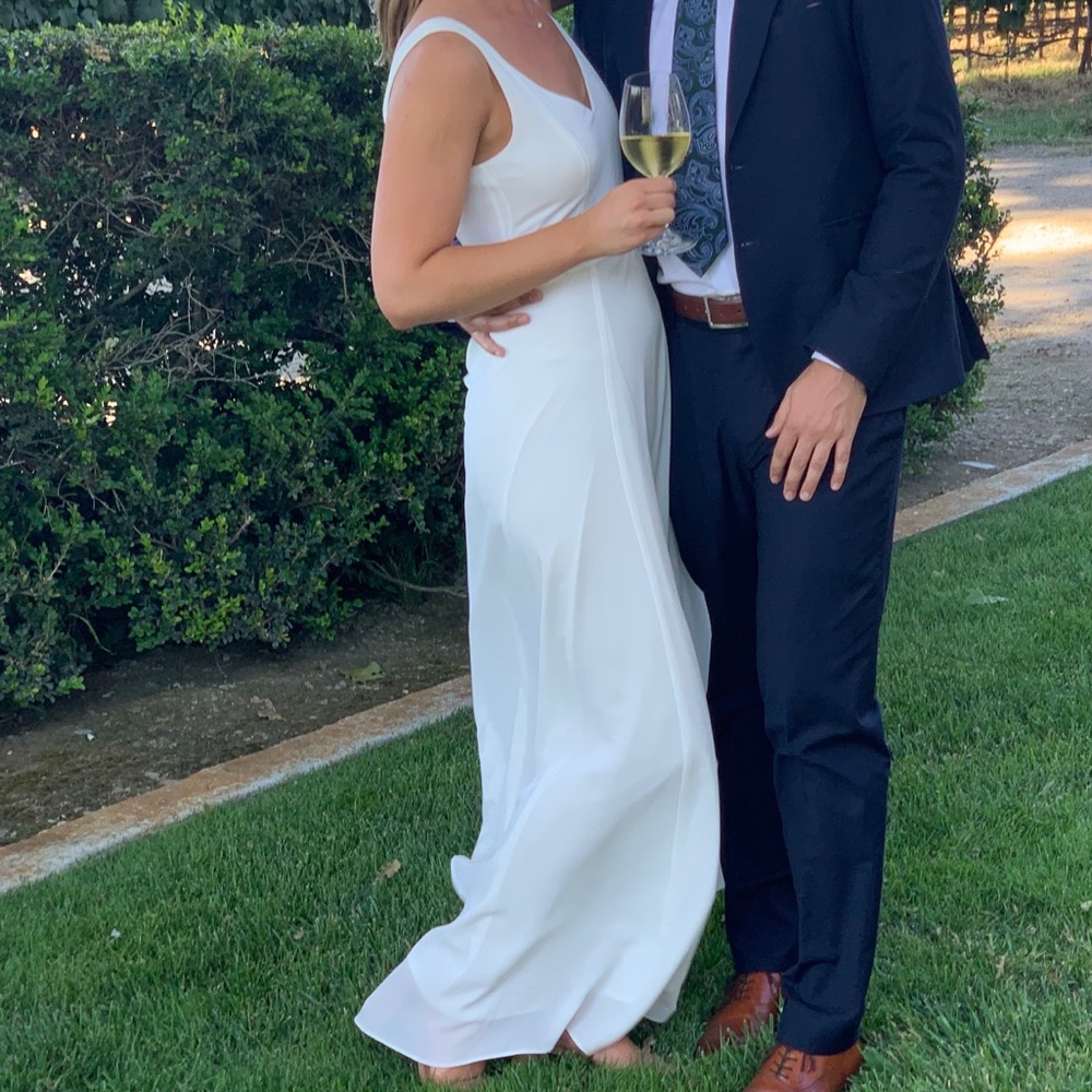 Show Me Your Mumu Jenn Maxi Dress in Ivory Crisp